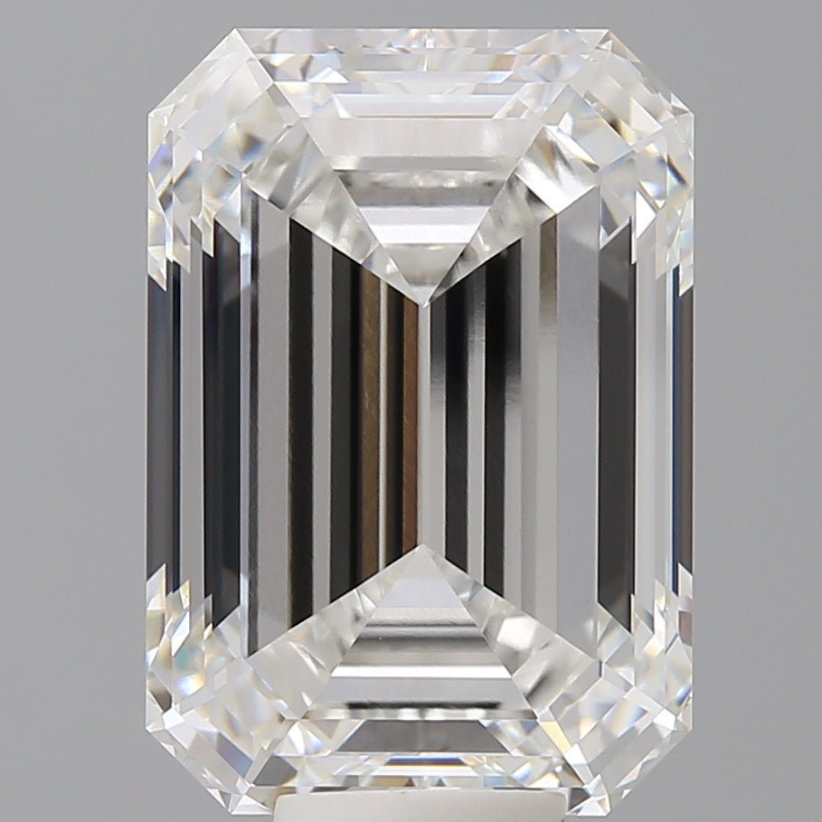 11.60 Carat Emerald Shaped, Ideal Cut, F Color, VVS2 Clarity, IGI Certified Lab Grown Diamond