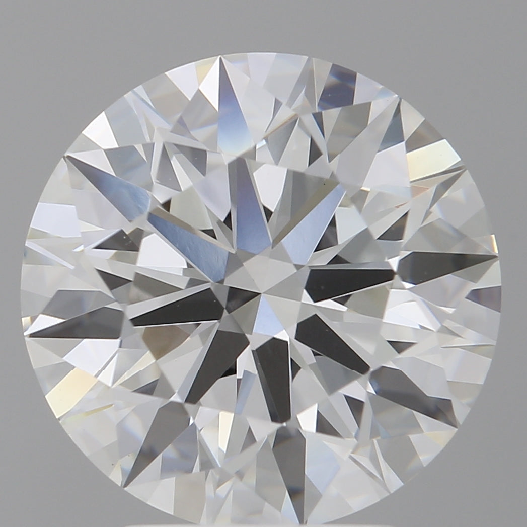 4.10 Carat Round Shaped, Ideal Cut, F Color, VVS2 Clarity, IGI Certified Lab Grown Diamond