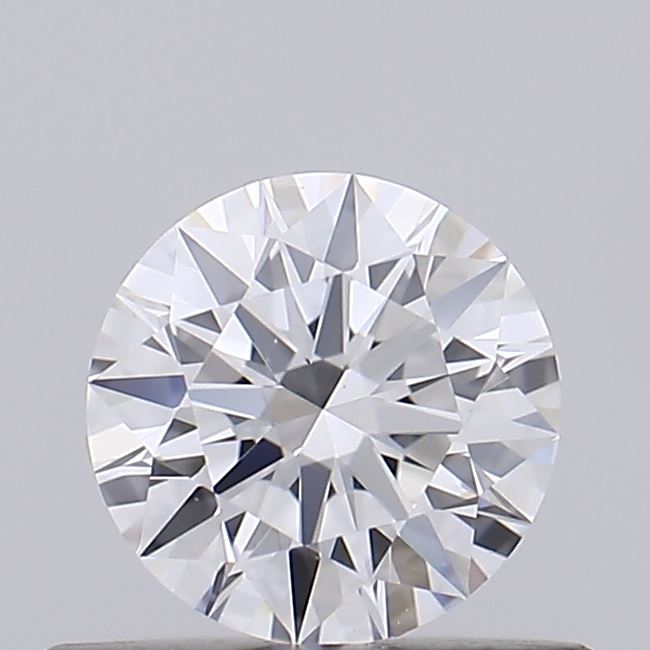 0.53 Carat Round Shaped, Ideal Cut, D Color, VVS2 Clarity, IGI Certified Lab Grown Diamond