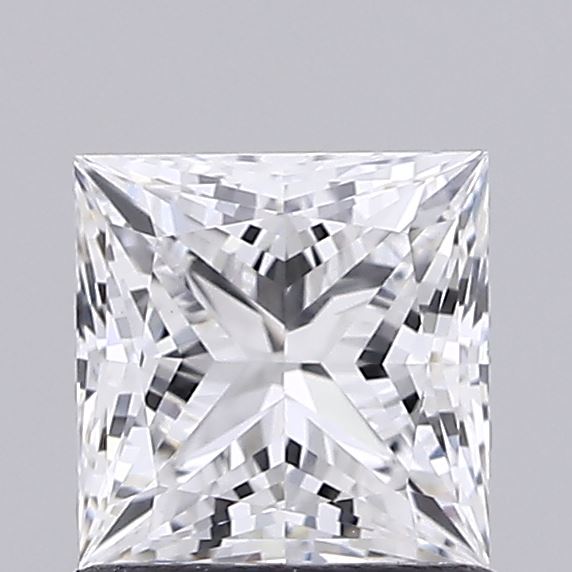 1.06 Carat Princess Shaped, Ideal Cut, E Color, VVS2 Clarity, IGI Certified Lab Grown Diamond