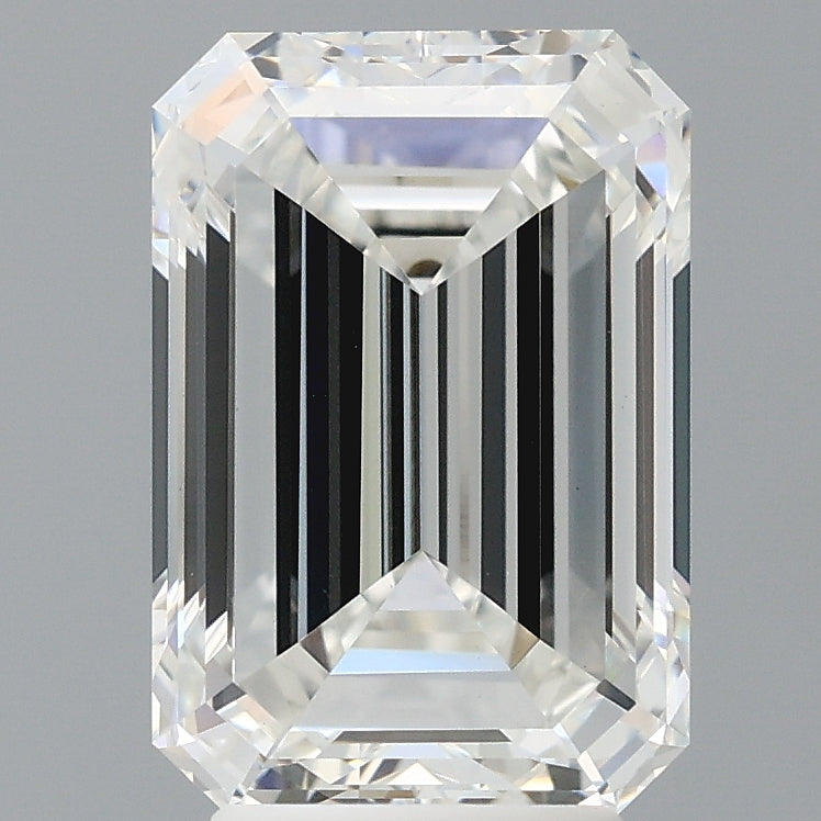 4.50 Carat Emerald Shaped, Excellent Cut, F Color, VVS2 Clarity, IGI Certified Lab Grown Diamond