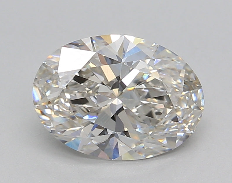 1.50 Carat Oval Shaped, Ideal Cut, G Color, VVS2 Clarity, IGI Certified Lab Grown Diamond