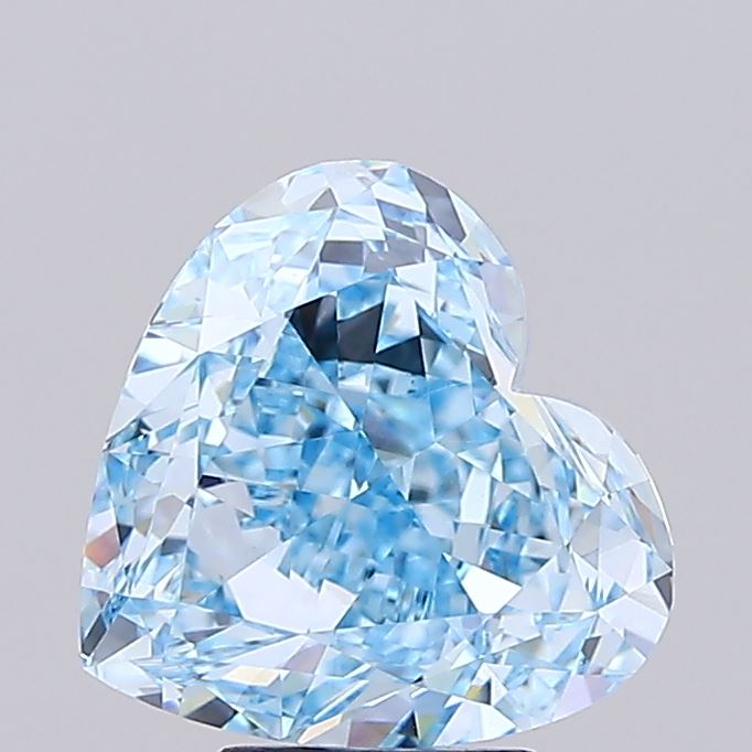 6.07 Carat Heart Shaped, Ideal Cut, VVS2 Clarity, IGI Certified Lab Grown Diamond