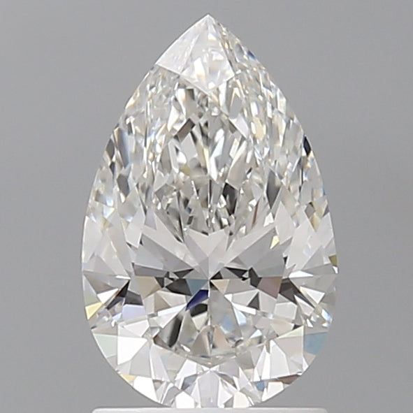 1.54 Carat Pear Shaped, Ideal Cut, F Color, VVS2 Clarity, IGI Certified Lab Grown Diamond