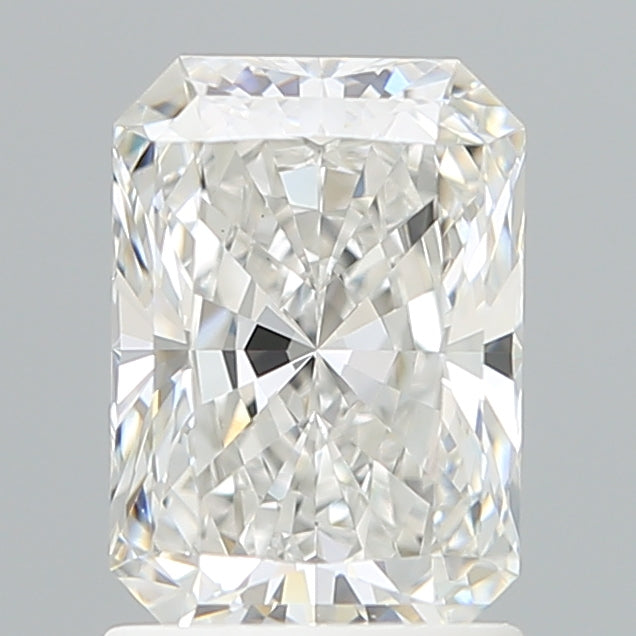 1.59 Carat Radiant Shaped, Ideal Cut, E Color, VVS2 Clarity, IGI Certified Lab Grown Diamond