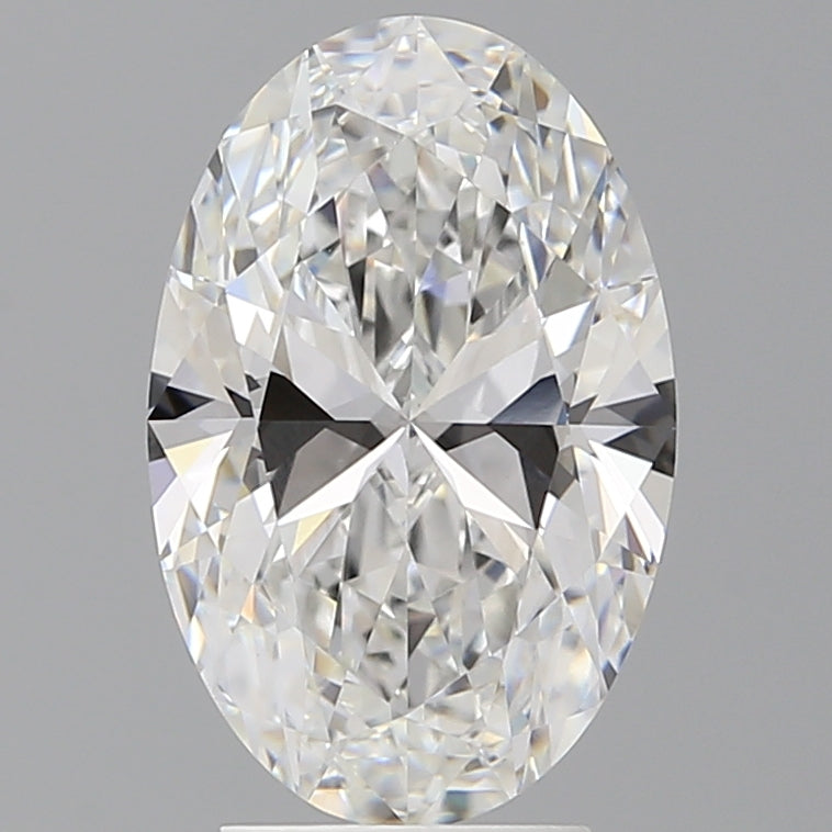3.55 Carat Oval Shaped, Ideal Cut, E Color, VVS2 Clarity, IGI Certified Lab Grown Diamond