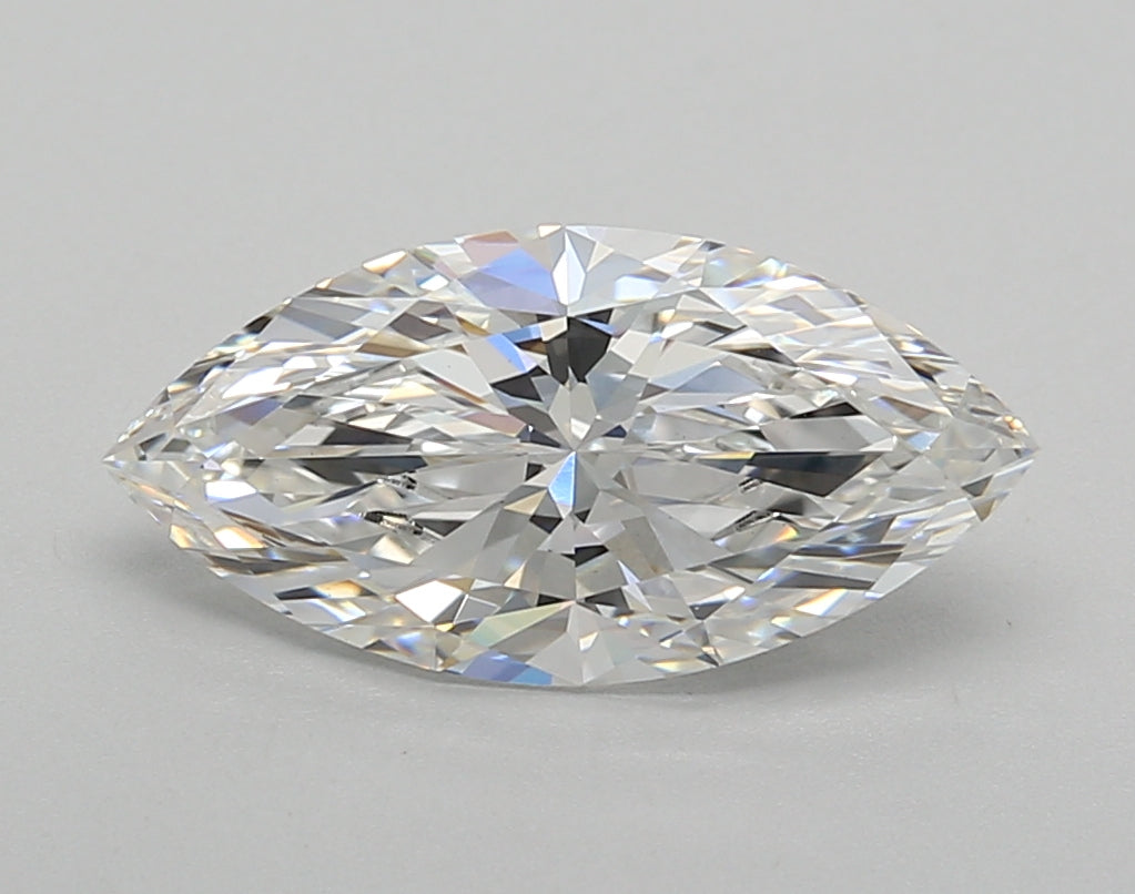 1.98 Carat Marquise Shaped, E Color, VVS2 Clarity, IGI Certified Lab Grown Diamond