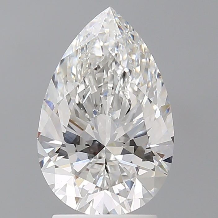 2.59 Carat Pear Shaped, Ideal Cut, E Color, VVS2 Clarity, IGI Certified Lab Grown Diamond