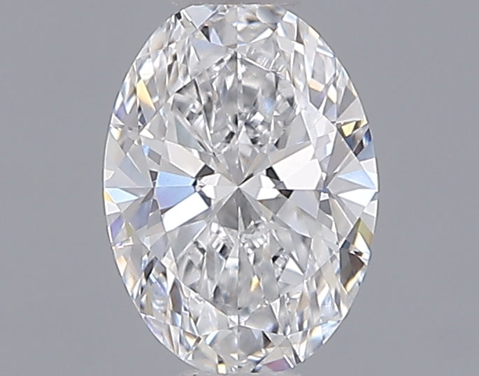 0.72 Carat Oval Shaped, Ideal Cut, D Color, VVS2 Clarity, IGI Certified Lab Grown Diamond