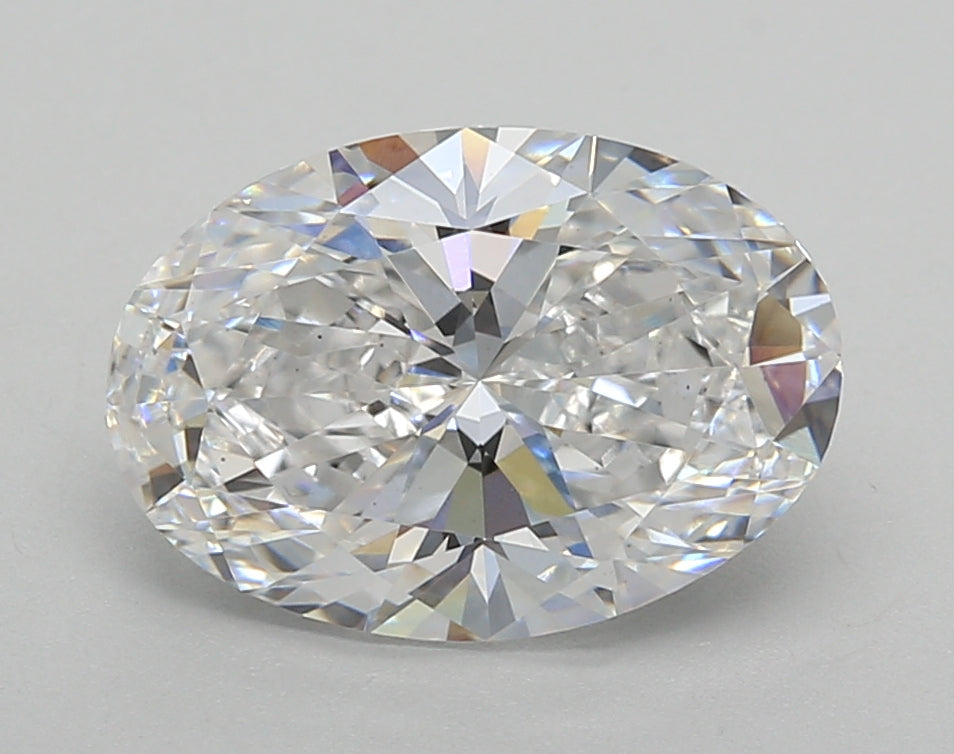 3.02 Carat Oval Shaped, Excellent Cut, D Color, VS1 Clarity, IGI Certified Lab Grown Diamond