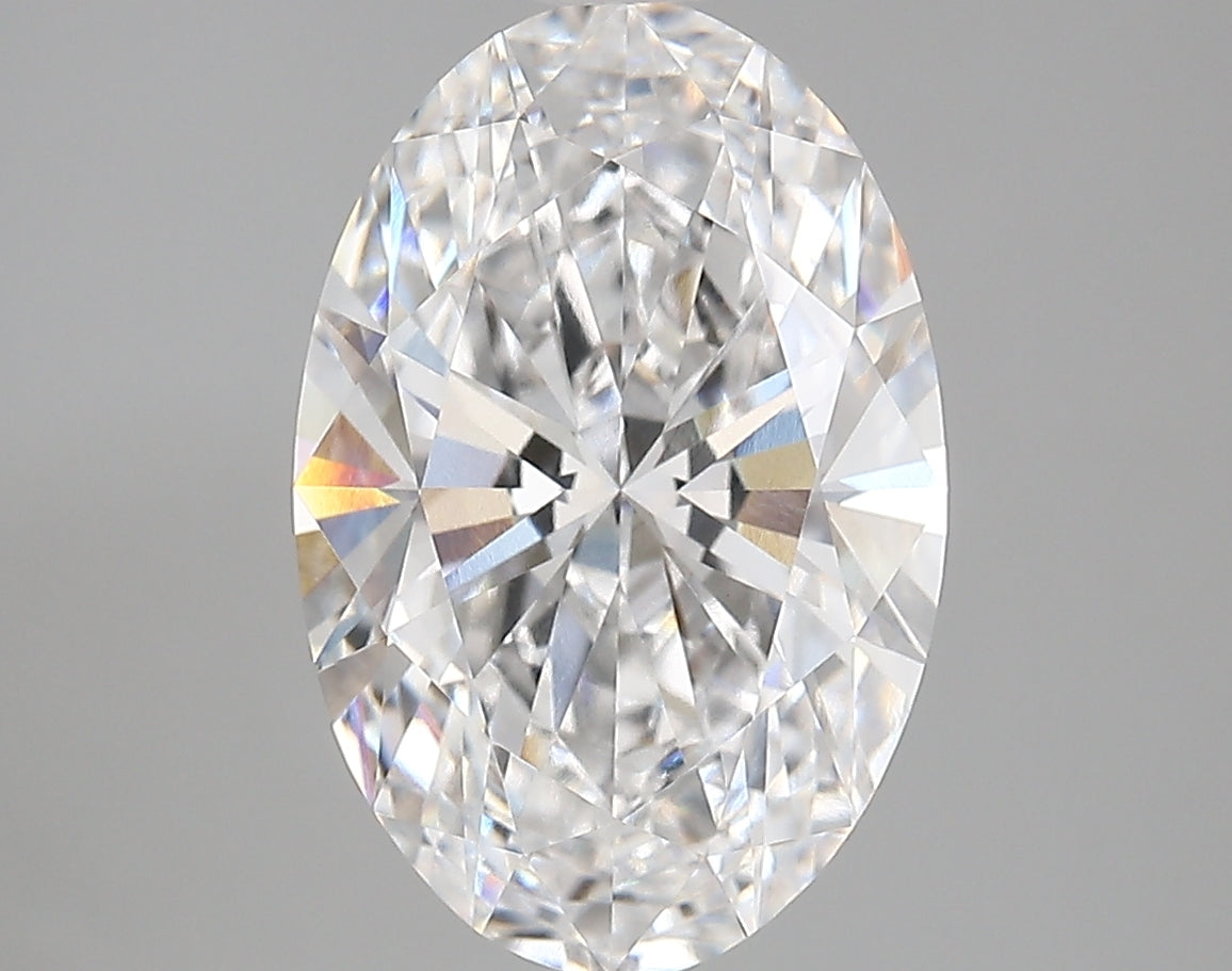 4.17 Carat Oval Shaped, Very Good Cut, D Color, VVS1 Clarity, IGI Certified Lab Grown Diamond