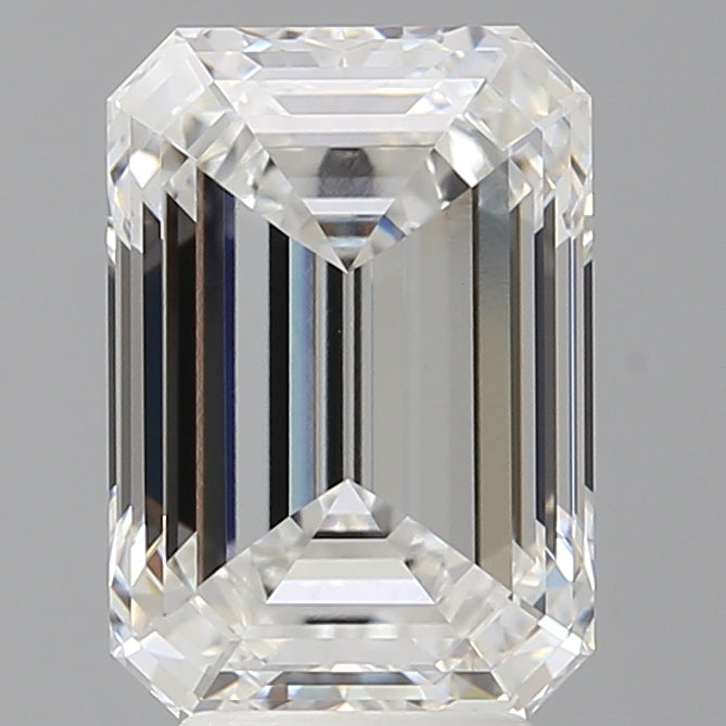 4.58 Carat Emerald Shaped, Ideal Cut, E Color, VVS2 Clarity, IGI Certified Lab Grown Diamond
