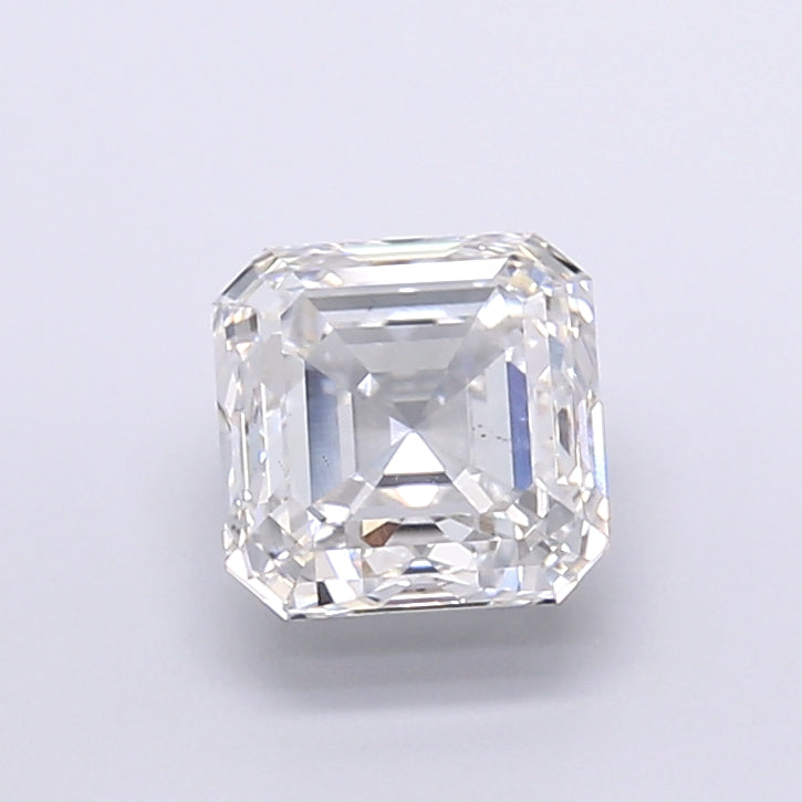 5.01 Carat Asscher Shaped, Very Good Cut, F Color, VS2 Clarity, IGI Certified Lab Grown Diamond
