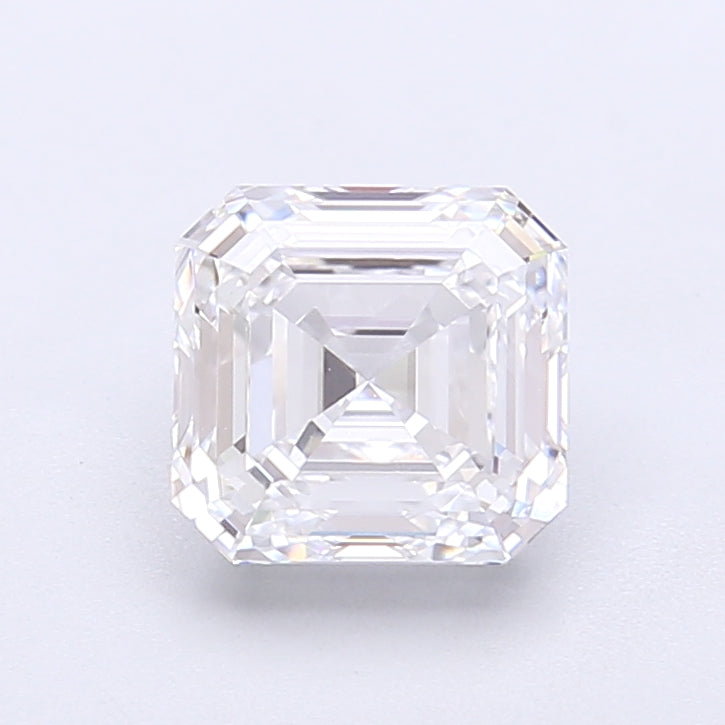 1.81 Carat Asscher Shaped, Very Good Cut, D Color, VVS2 Clarity, IGI Certified Lab Grown Diamond