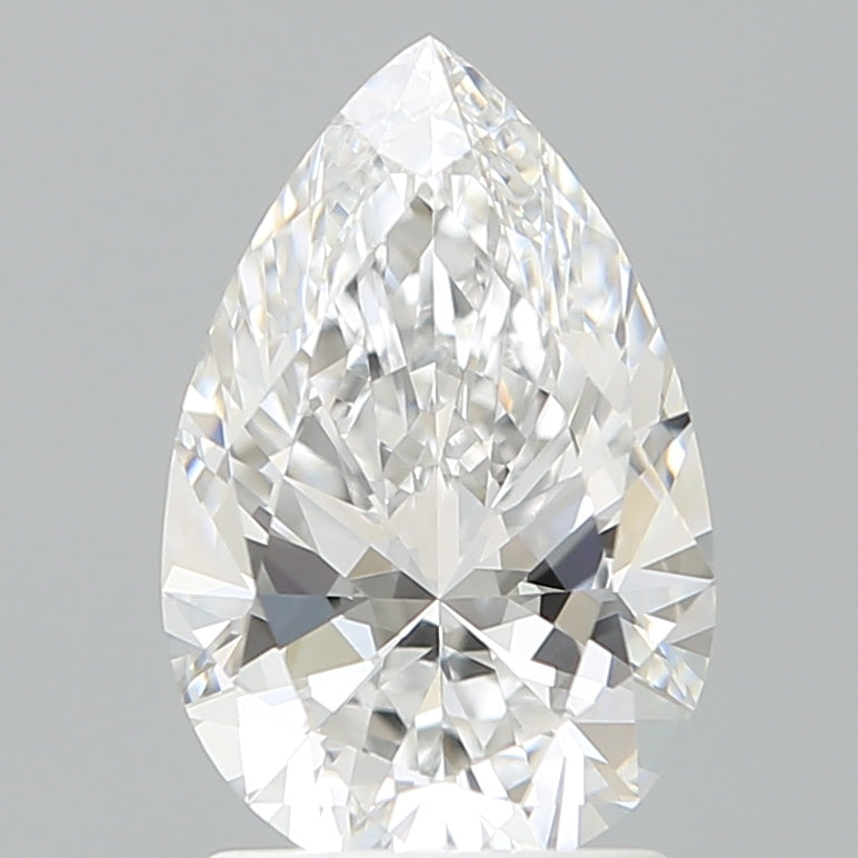 1.90 Carat Pear Shaped, Ideal Cut, D Color, VVS2 Clarity, IGI Certified Lab Grown Diamond
