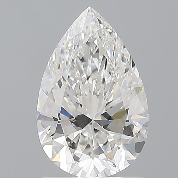 1.59 Carat Pear Shaped, Ideal Cut, E Color, VVS2 Clarity, IGI Certified Lab Grown Diamond
