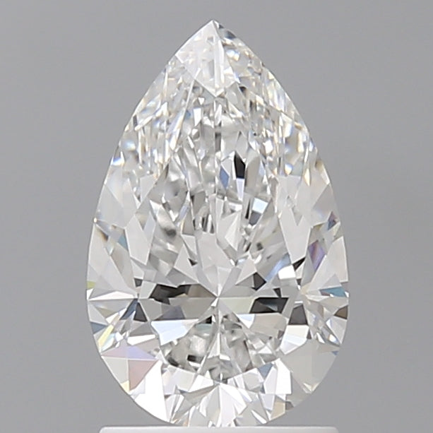 1.59 Carat Pear Shaped, Ideal Cut, E Color, VVS2 Clarity, IGI Certified Lab Grown Diamond