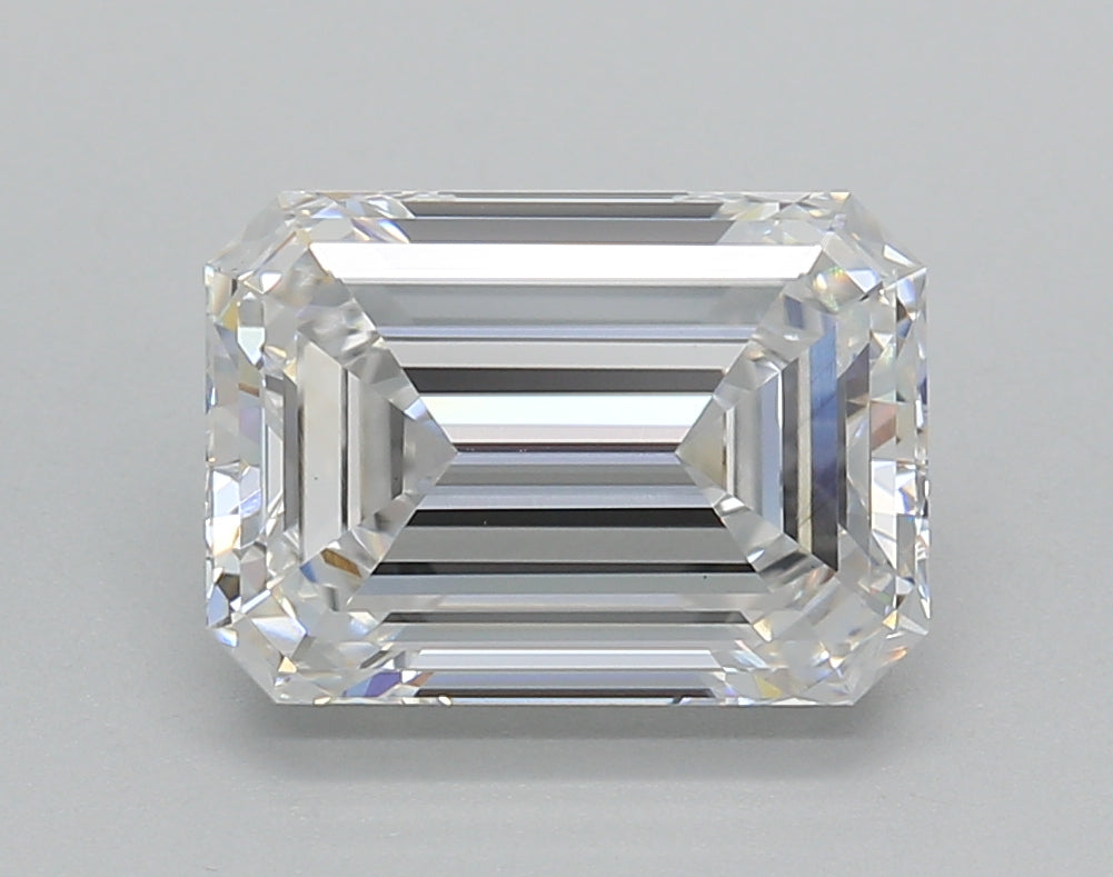 3.02 Carat Emerald Shaped, Ideal Cut, D Color, VS1 Clarity, IGI Certified Lab Grown Diamond
