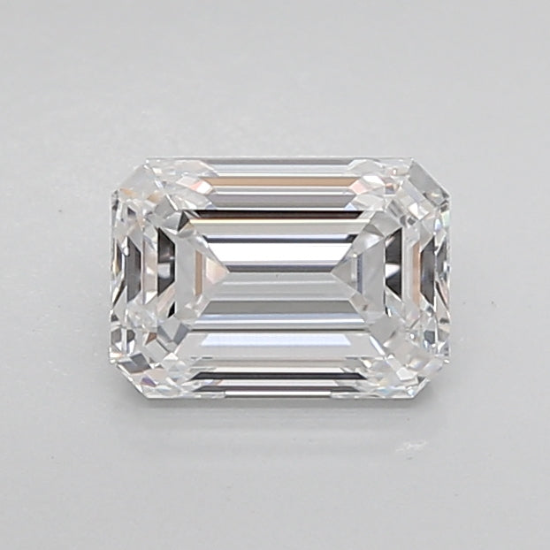 1.54 Carat Emerald Shaped, Ideal Cut, D Color, SI1 Clarity, IGI Certified Lab Grown Diamond