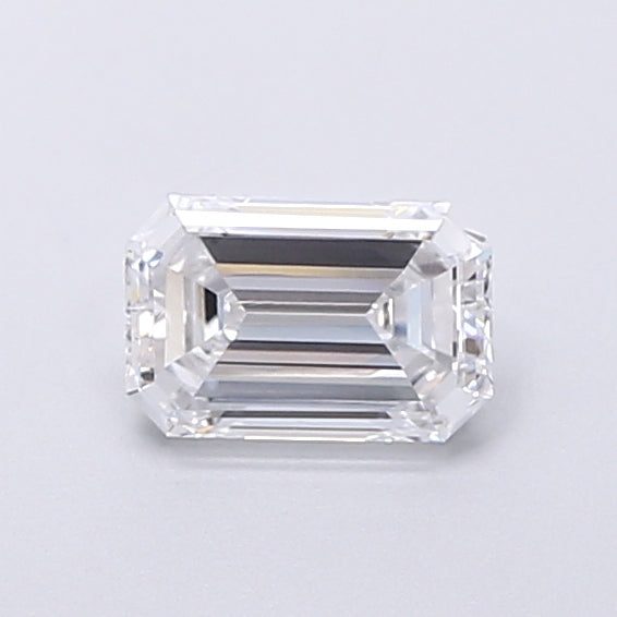 0.83 Carat Emerald Shaped, Very Good Cut, D Color, VVS1 Clarity, IGI Certified Lab Grown Diamond