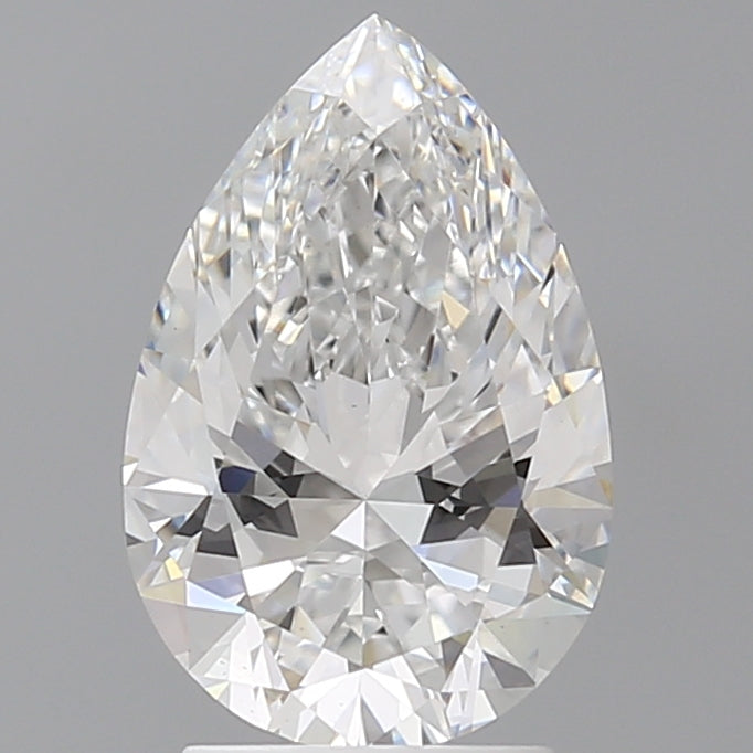 2.59 Carat Pear Shaped, Ideal Cut, E Color, VS1 Clarity, IGI Certified Lab Grown Diamond
