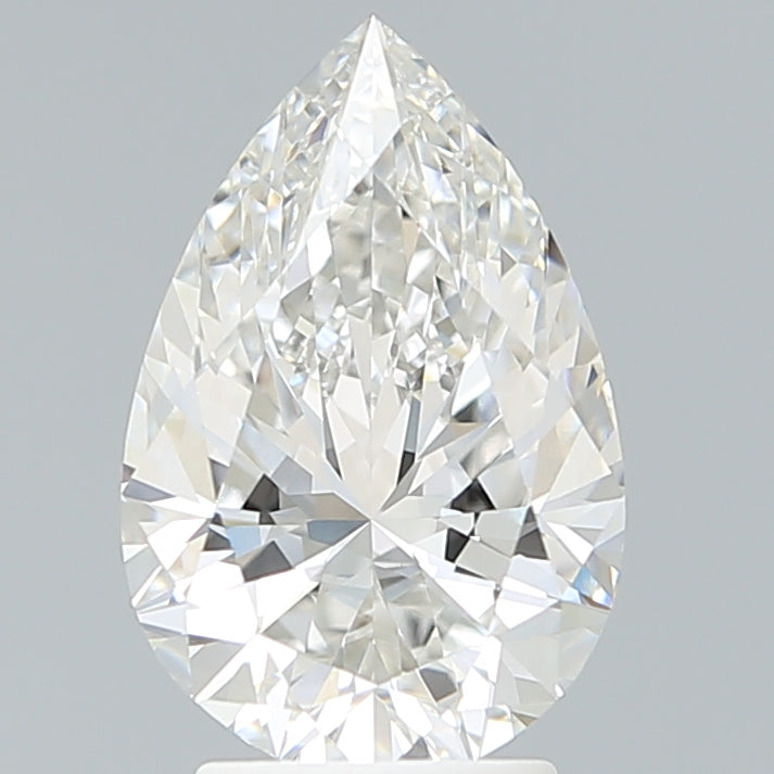 3.21 Carat Pear Shaped, Ideal Cut, F Color, VVS2 Clarity, IGI Certified Lab Grown Diamond