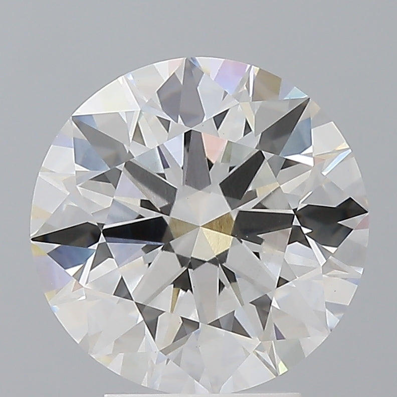4.07 Carat Round Shaped, Ideal Cut, F Color, VVS2 Clarity, IGI Certified Lab Grown Diamond