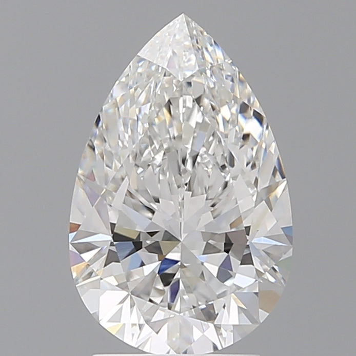 2.58 Carat Pear Shaped, Ideal Cut, E Color, VVS1 Clarity, IGI Certified Lab Grown Diamond