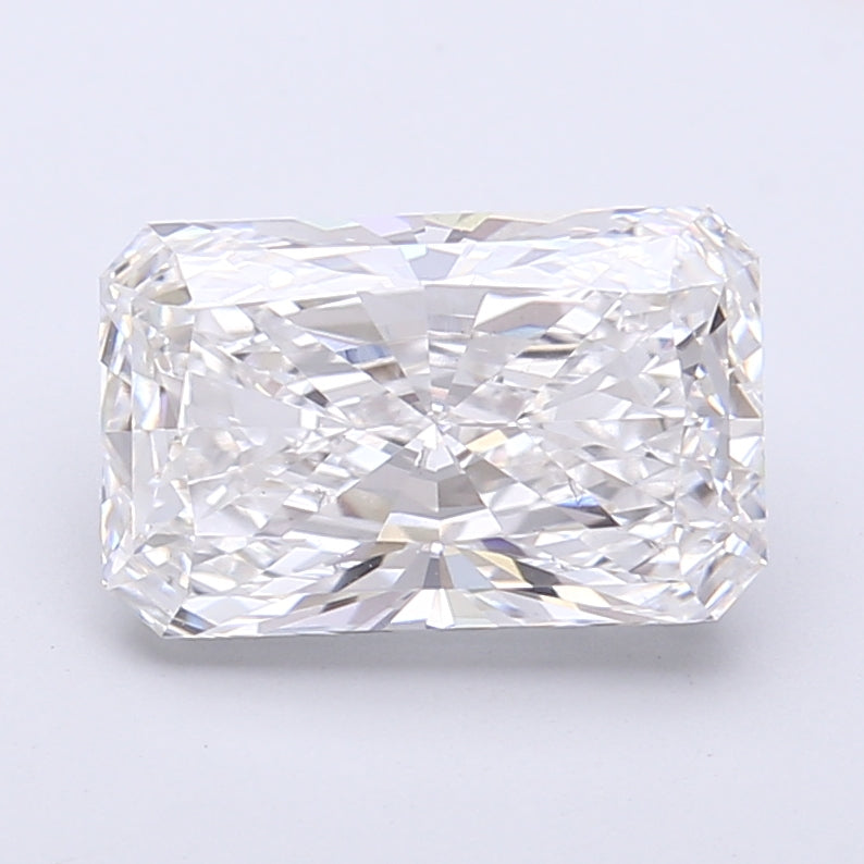 3.03 Carat Radiant Shaped, Very Good Cut, E Color, VS1 Clarity, IGI Certified Lab Grown Diamond