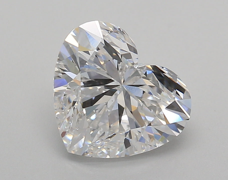 2.52 Carat Heart Shaped, Very Good Cut, D Color, VS1 Clarity, IGI Certified Lab Grown Diamond