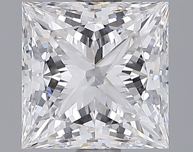 2.05 Carat Princess Shaped, Ideal Cut, E Color, VVS1 Clarity, IGI Certified Lab Grown Diamond