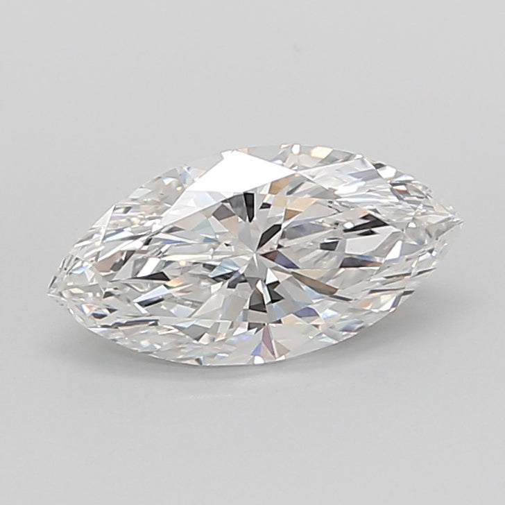 3.04 Carat Marquise Shaped, Ideal Cut, E Color, VVS2 Clarity, IGI Certified Lab Grown Diamond