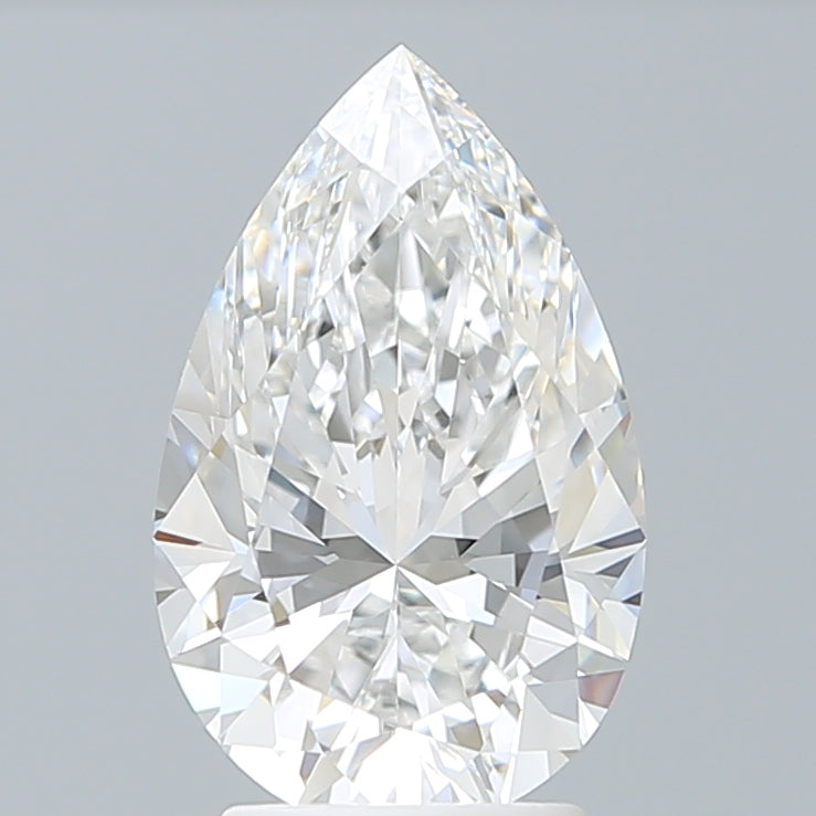 3.10 Carat Pear Shaped, Excellent Cut, E Color, VVS2 Clarity, IGI Certified Lab Grown Diamond