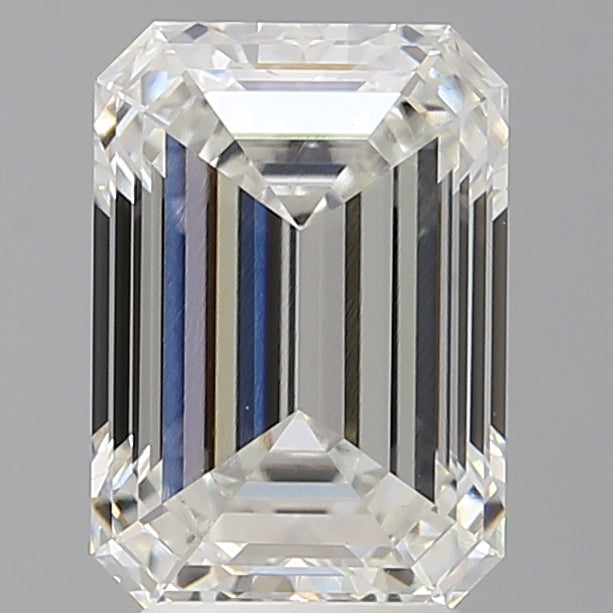 3.59 Carat Emerald Shaped, Ideal Cut, F Color, VVS2 Clarity, IGI Certified Lab Grown Diamond