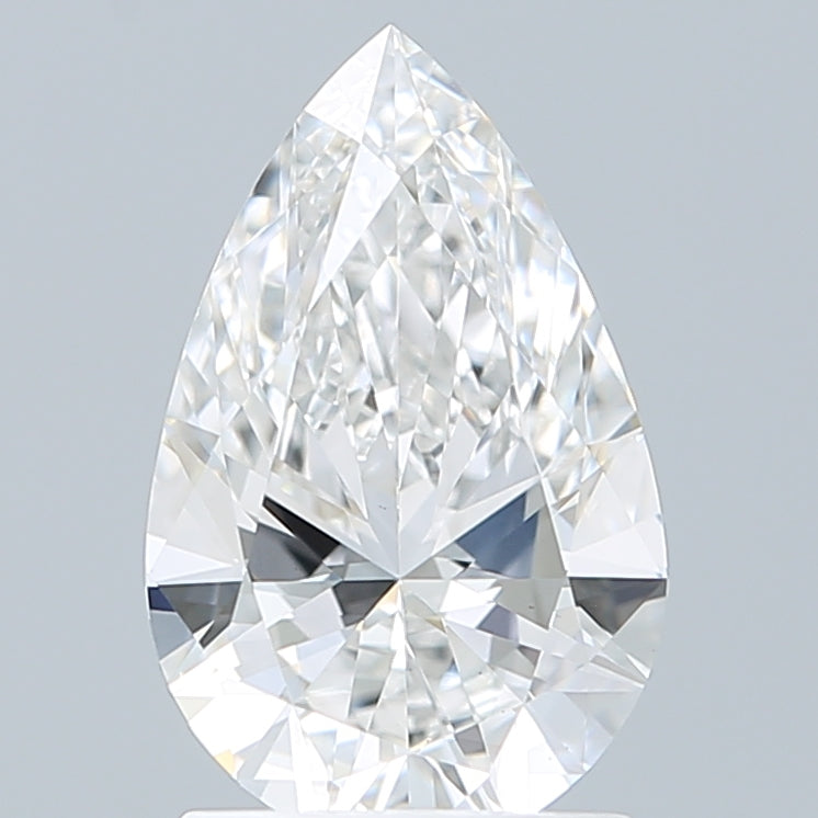 1.52 Carat Pear Shaped, Ideal Cut, E Color, VS1 Clarity, IGI Certified Lab Grown Diamond