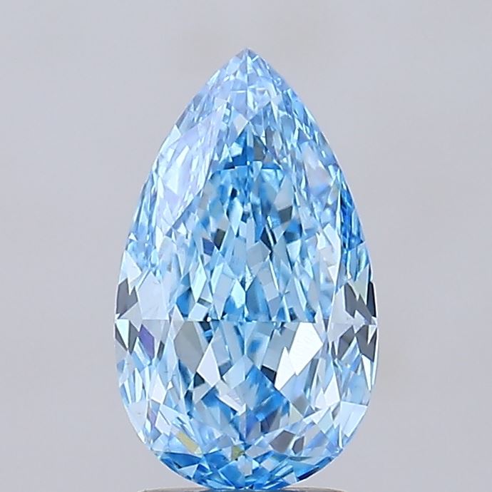 2.74 Carat Pear Shaped, Ideal Cut, VS1 Clarity, IGI Certified Lab Grown Diamond