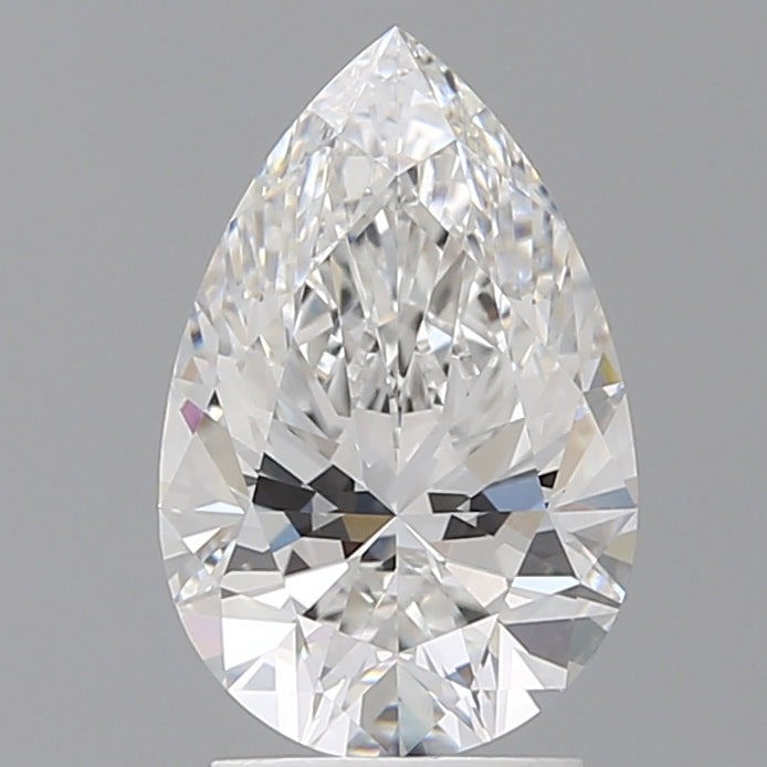 2.59 Carat Pear Shaped, Ideal Cut, E Color, VVS2 Clarity, IGI Certified Lab Grown Diamond