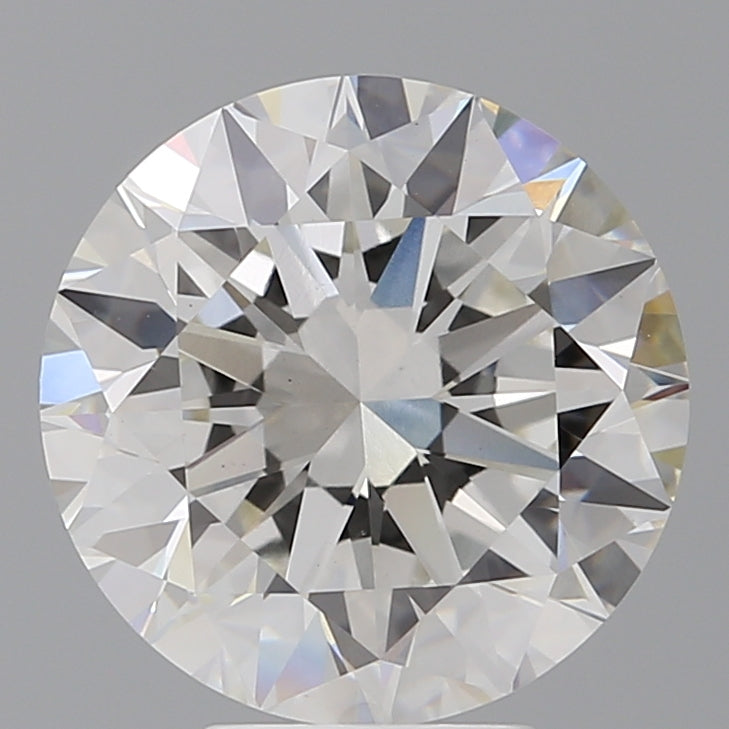 6.05 Carat Round Shaped, Excellent Cut, F Color, VVS2 Clarity, IGI Certified Lab Grown Diamond