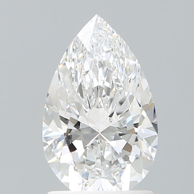 1.55 Carat Pear Shaped, Ideal Cut, D Color, VVS2 Clarity, IGI Certified Lab Grown Diamond