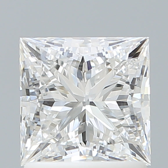 1.53 Carat Princess Shaped, Ideal Cut, E Color, VVS2 Clarity, IGI Certified Lab Grown Diamond