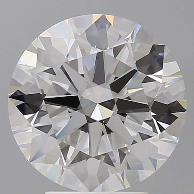 4.10 Carat Round Shaped, Ideal Cut, E Color, VVS2 Clarity, IGI Certified Lab Grown Diamond