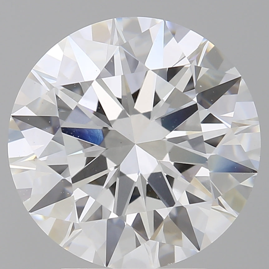 4.09 Carat Round Shaped, Ideal Cut, E Color, VVS2 Clarity, IGI Certified Lab Grown Diamond