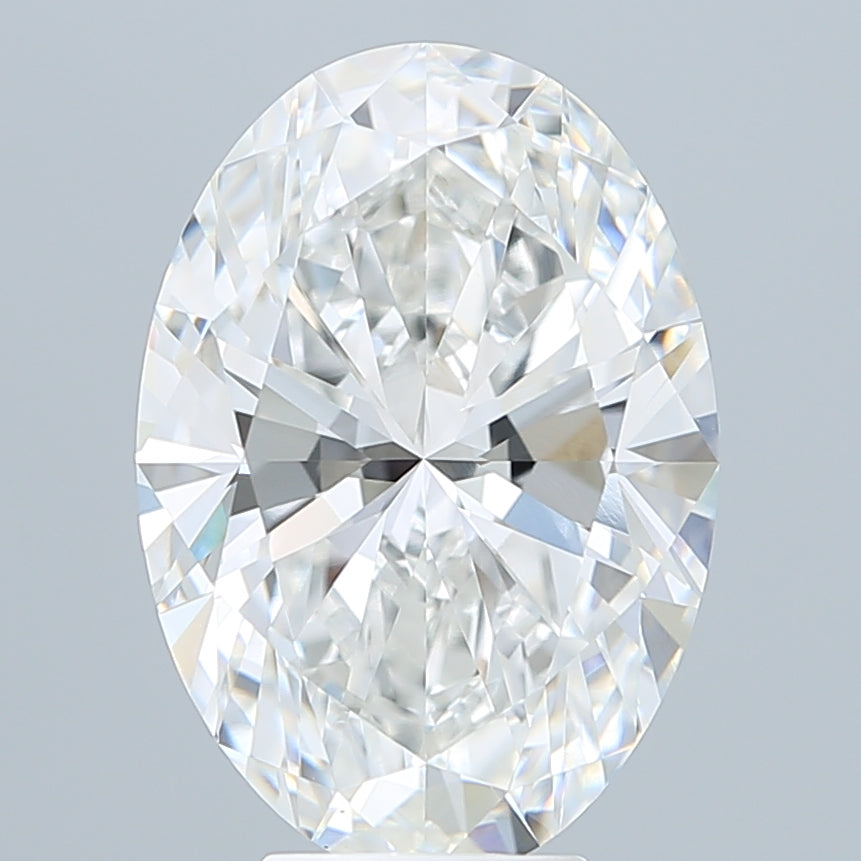 6.42 Carat Oval Shaped, Excellent Cut, F Color, VVS2 Clarity, IGI Certified Lab Grown Diamond