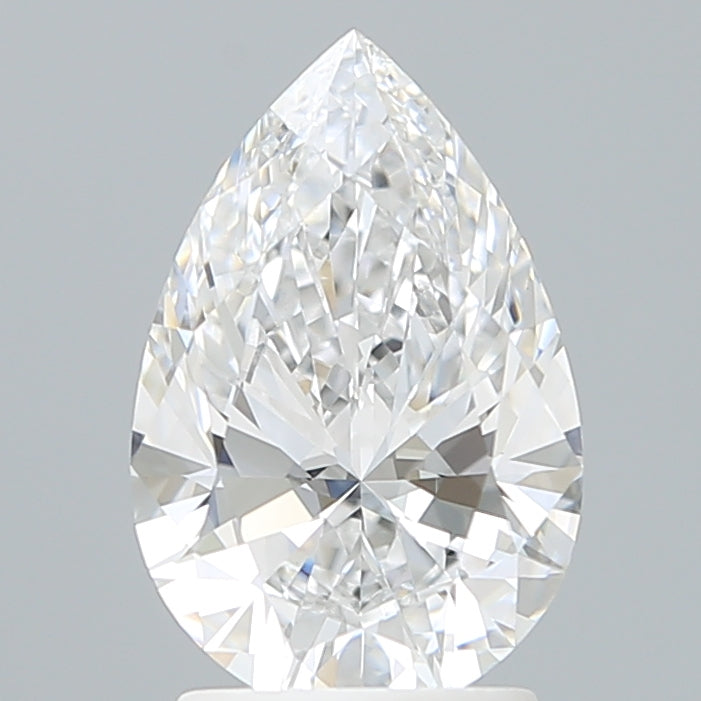 2.20 Carat Pear Shaped, Ideal Cut, D Color, VVS2 Clarity, IGI Certified Lab Grown Diamond