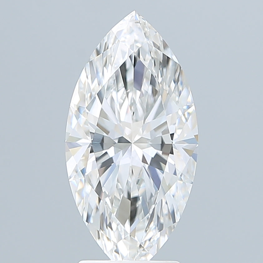 3.09 Carat Marquise Shaped, Ideal Cut, E Color, VVS2 Clarity, IGI Certified Lab Grown Diamond