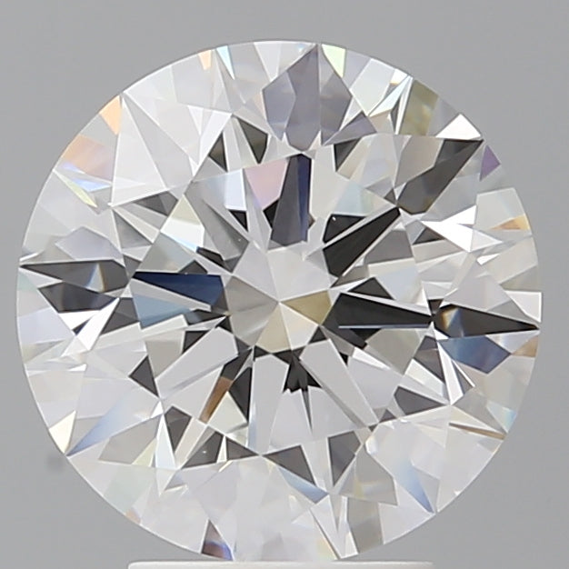 4.05 Carat Round Shaped, Ideal Cut, E Color, VVS2 Clarity, IGI Certified Lab Grown Diamond