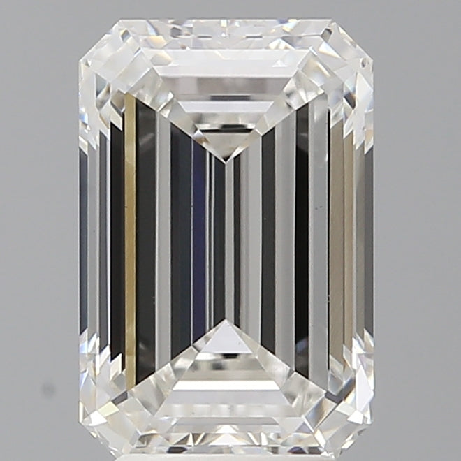 4.00 Carat Emerald Shaped, Ideal Cut, F Color, VS1 Clarity, IGI Certified Lab Grown Diamond