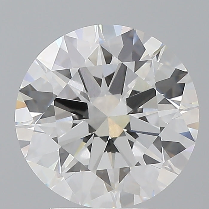 3.04 Carat Round Shaped, Excellent Cut, E Color, VVS2 Clarity, IGI Certified Lab Grown Diamond