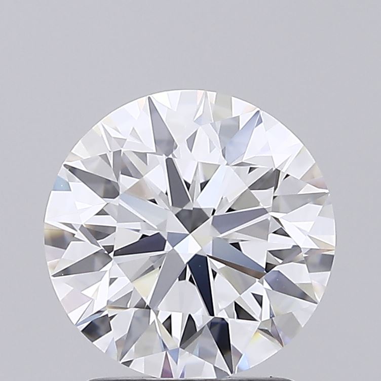2.07 Carat Round Shaped, Ideal Cut, D Color, FL Clarity, IGI Certified Lab Grown Diamond