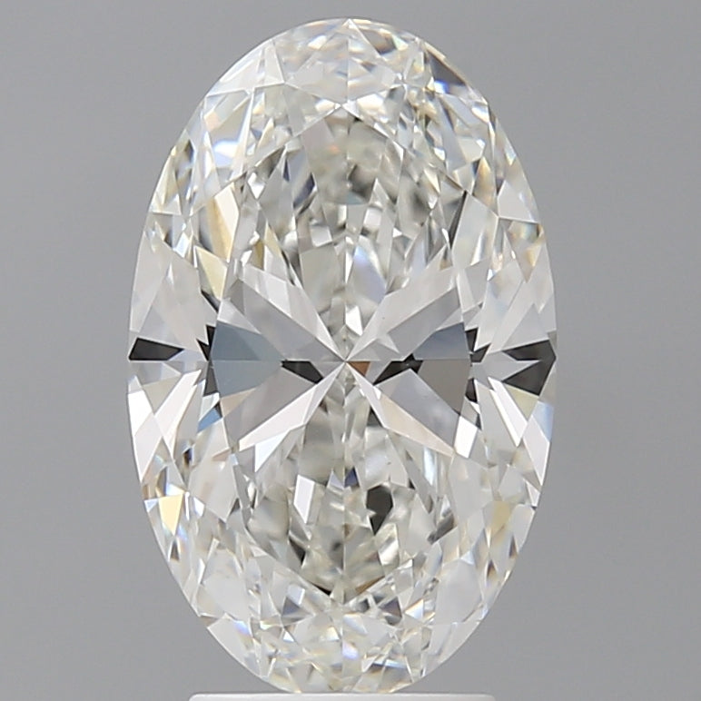 3.60 Carat Oval Shaped, Ideal Cut, F Color, VVS2 Clarity, IGI Certified Lab Grown Diamond